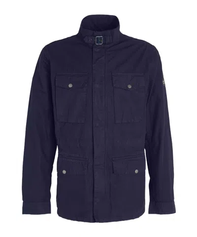 Barbour Tourer Chatfield Cotton Jacket In Black