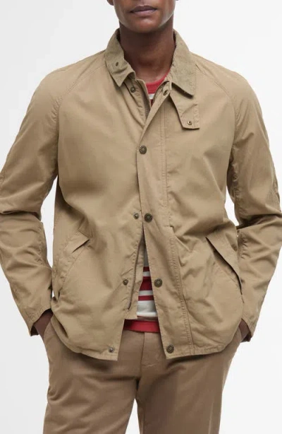 Barbour Tracker Mens Casual Jacket In Washed Stone