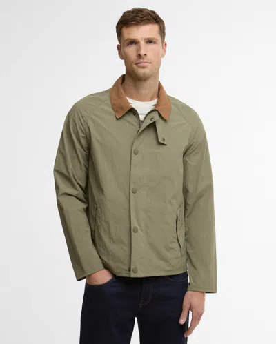 Barbour Tracker Mens Showerproof Jacket In Green