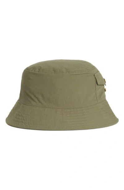 Barbour Tracker Showerproof Bucket Hat In Red