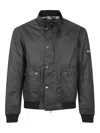 Barbour Traction Wax Jacket In Gray
