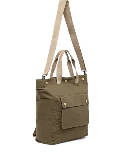 Barbour Transport 3-way Pocket-detail Tote Bag In Green