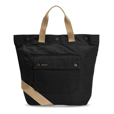 Barbour Transport 3 Way Tote Bag Backpack In Black