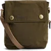 Barbour Transport Cotton Canvas Crossbody Bag In Dusky Green