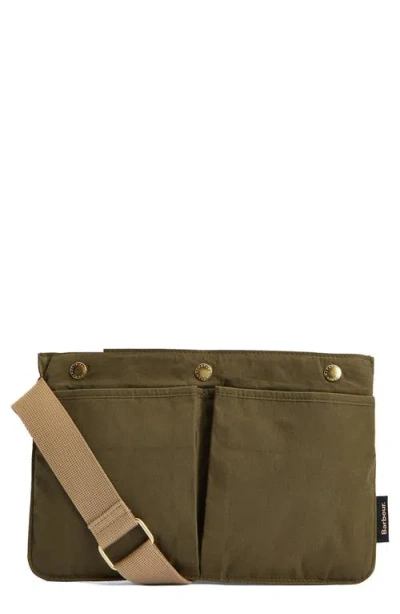 Barbour Transport Crossbody Bag In Dusky Green