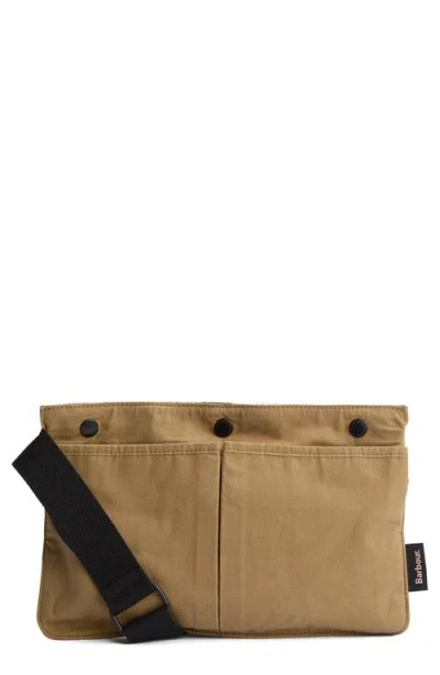 Barbour Transport Crossbody Bag In Golden Khaki