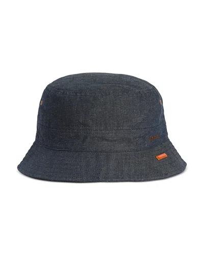 Barbour Transport Denim Bucket Hat In Blue