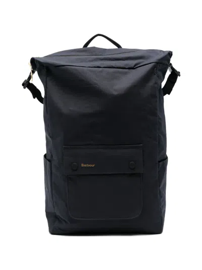 Barbour Transport Foldover Backpack In Black
