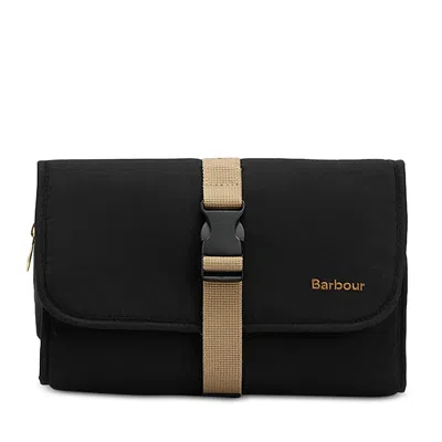 Barbour Transport Hanging Washbag In Black