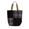 Barbour Transport Patchwork Tote Bag In Black
