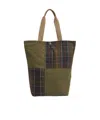 Barbour Transport Patchwork Tote Bag Bags In Green