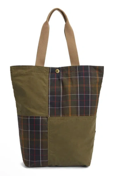 BARBOUR BARBOUR TRANSPORT PATCHWORK TOTE