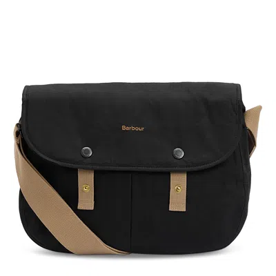 Barbour Transport Riever Crossbody Bag In Black