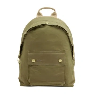 Barbour Transport Zip Closure Backpack In Green