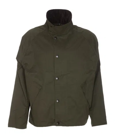 Barbour Transporter Contrasting-collar Jacket In Black
