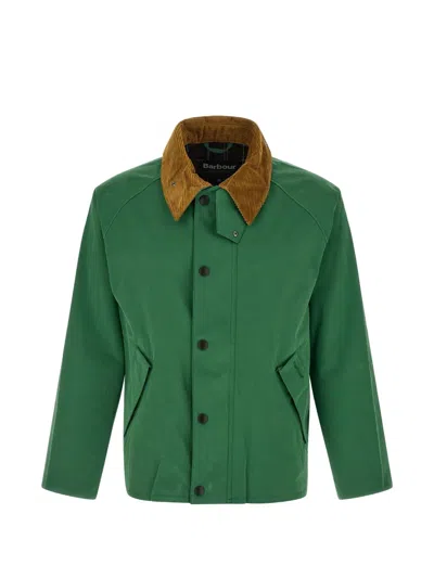 Barbour Transporter Oversized Casual Jacket In Green