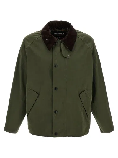 Barbour Transporter Puffer Jackets Green