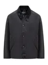 Barbour Transporter Press-stud Shirt Jacket In Blue