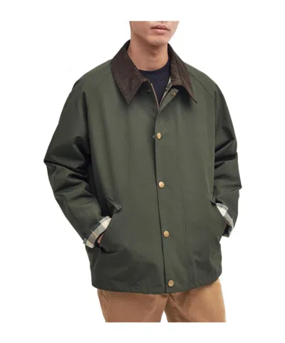 Barbour Transporter Reversible Shirt Jacket In Black