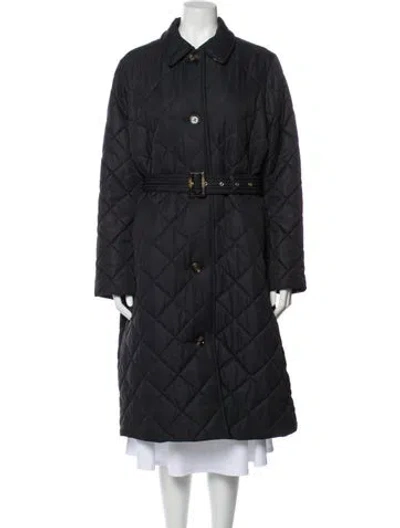 Pre-owned Barbour Trench Coat In Green