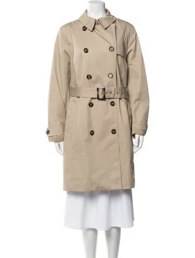Pre-owned Barbour Trench Coat In Green