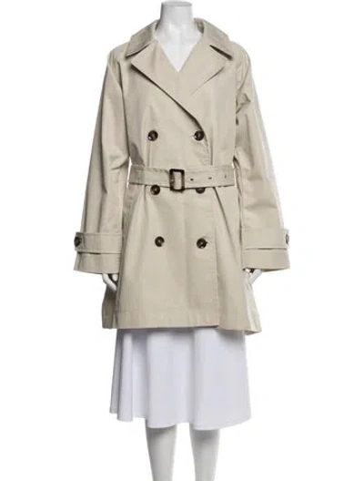 Pre-owned Barbour Trench Coat In Grey