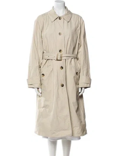 Pre-owned Barbour Trench Coat In Neutral