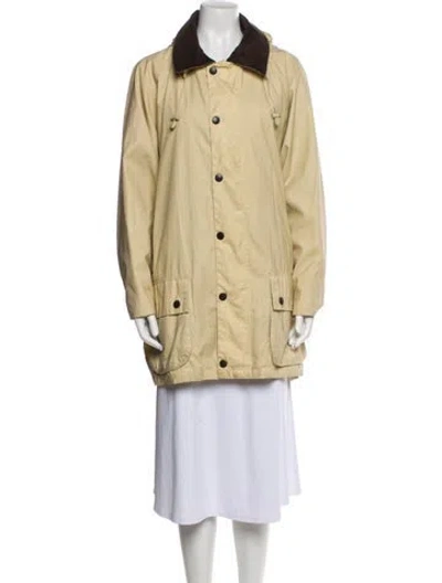 Pre-owned Barbour Trench Coat In Neutral