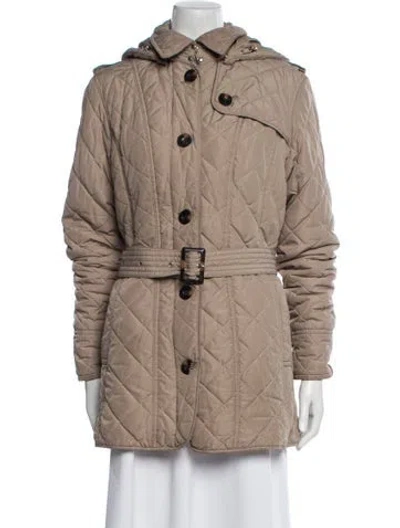 Pre-owned Barbour Trench Coat In Neutral