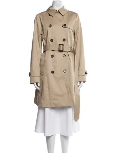 Pre-owned Barbour Trench Coat In Neutral