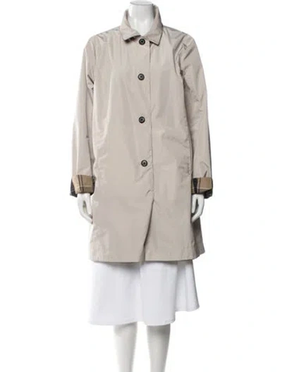 Pre-owned Barbour Trench Coat In Neutral