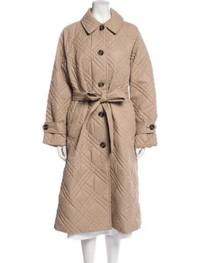Pre-owned Barbour Trench Coat In Neutral