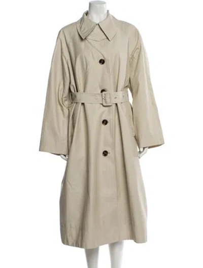 Pre-owned Barbour Trench Coat In Neutral