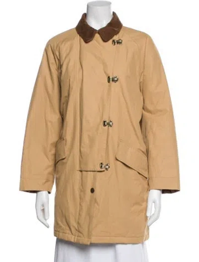Pre-owned Barbour Trench Coat In Neutral