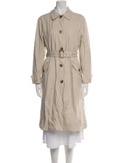 Pre-owned Barbour Trench Coat In Neutral