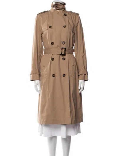 Pre-owned Barbour Trench Coat In Neutral