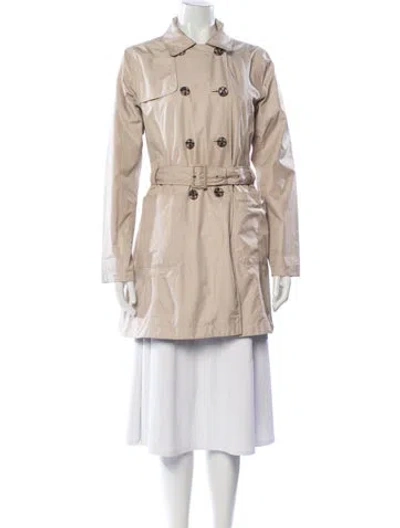 Pre-owned Barbour Trench Coat In Neutral