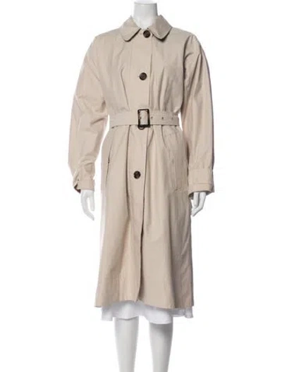 Pre-owned Barbour Trench Coat In Neutral