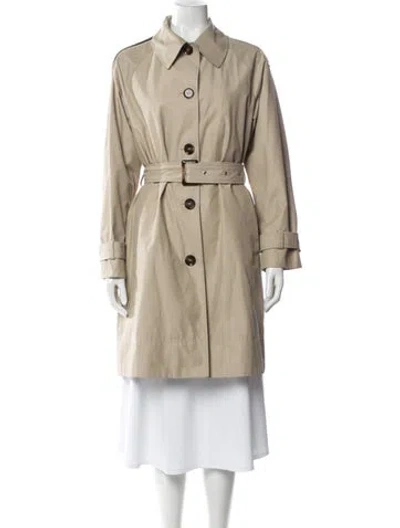Pre-owned Barbour Trench Coat In Neutral
