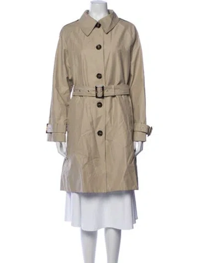 Pre-owned Barbour Trench Coat In Neutrals