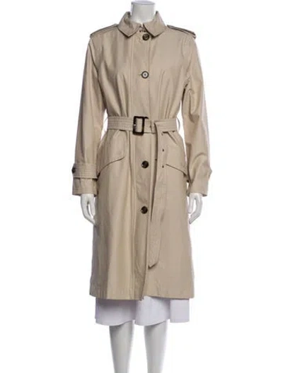 Pre-owned Barbour Trench Coat In Neutrals