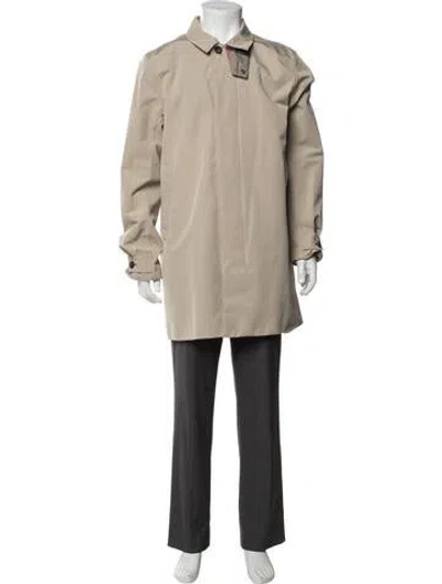 Pre-owned Barbour Trench Coat In Neutrals