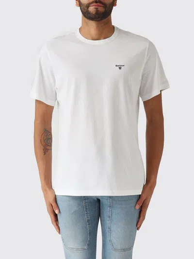 Barbour Tシャツ メンズ カラー ホワイト In White