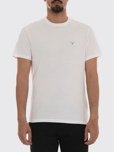 Barbour Tシャツ メンズ カラー ホワイト In White