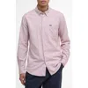 Barbour Turner Houndstooth Button-down Shirt In Pink