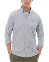 Barbour Turner Microcheck Button-down Shirt In Navy