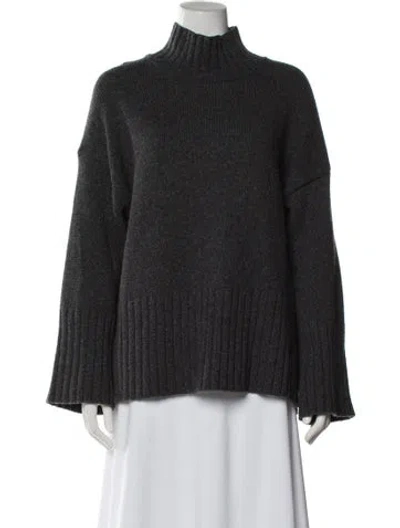 Pre-owned Barbour Turtleneck Sweater In Gray