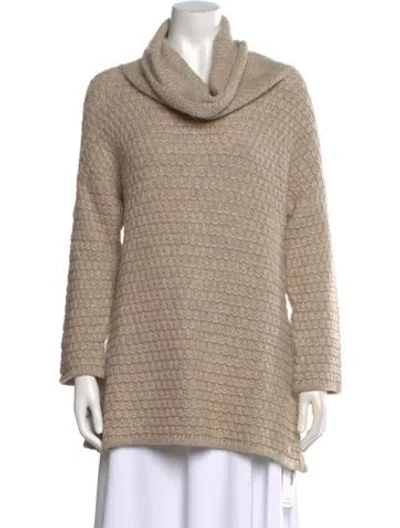 Pre-owned Barbour Turtleneck Sweater In Neutral