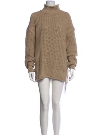 Pre-owned Barbour Turtleneck Sweater In Neutrals