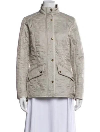Pre-owned Barbour Tweed Pattern Jacket In Brown
